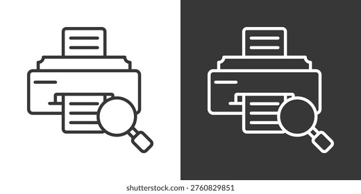 Reprint Icon Set Vector Collection Isolated In Black And White