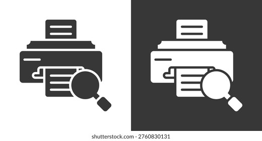 Reprint Icon Set Vector Collection Isolated In Black And White