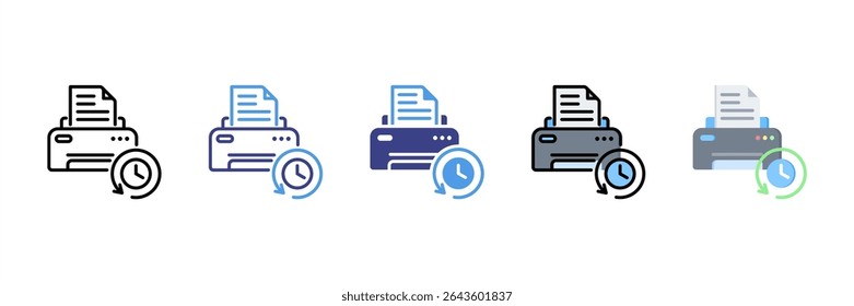 Reimprimir Conjunto de Ícones de Vários Estilos