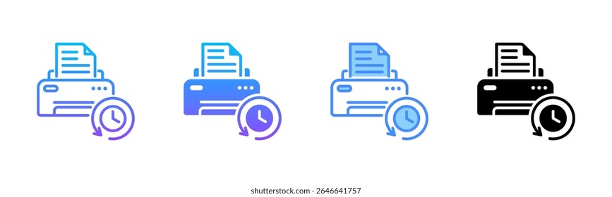 Reprint Multi Style Icon Set
