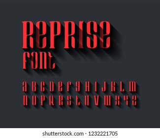 Reprise font set shadow