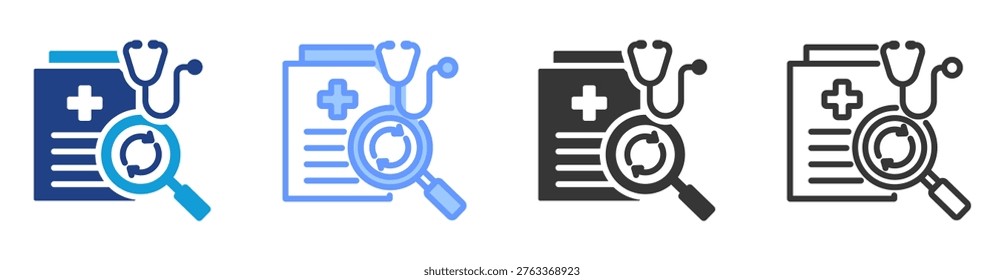 Reproducible Results icon set multiple style collection