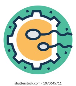 
Reproduction process flat vector illustration 
