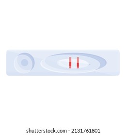 Reproductive test icon cartoon vector. Positive pregnancy. Home result