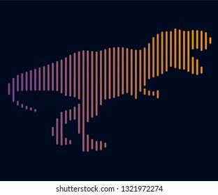 Reptieplian vector icon. Animal symbol- Vectorgrafik. Vector line image isolated. Reptiles.