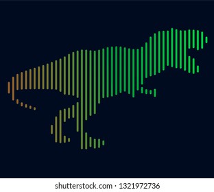 Reptieplian vector icon. Animal symbol- Vectorgrafik. Vector line image isolated. Reptiles.