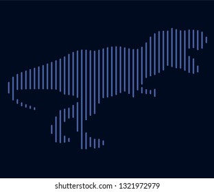 Reptieplian vector icon. Animal symbol- Vectorgrafik. Vector line image isolated. Reptiles.