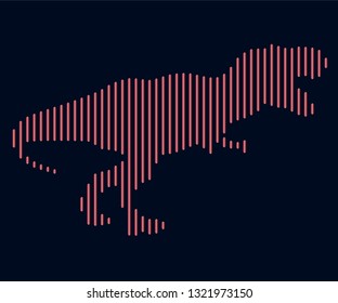 Reptieplian vector icon. Animal symbol- Vectorgrafik. Vector line image isolated. Reptiles.
