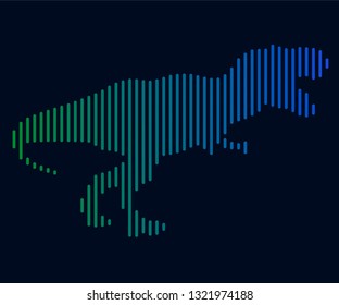 Reptieplian vector icon. Animal symbol- Vectorgrafik. Vector line image isolated. Reptiles.