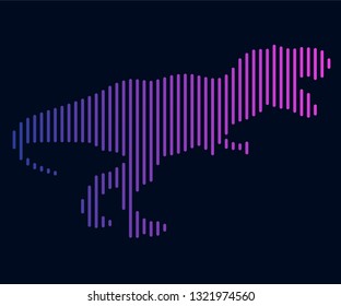 Reptieplian vector icon. Animal symbol- Vectorgrafik. Vector line image isolated. Reptiles.