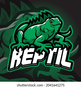 Reptil Esport logo. Suitable for team logo or esport logo and mascot logo, or tshirt design.