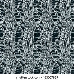 Reptile abstract seamless pattern. Snake or crocodile skin effect. Ethnic native background. Vector illustration for clothes textile design. Doodle sketch fabric texture.