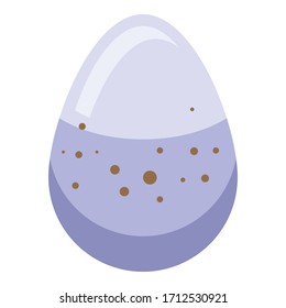 Reptile egg icon. Isometric of reptile egg vector icon for web design isolated on white background