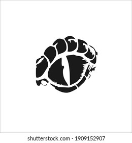 Reptile Eye Symbol. Tattoo Design. Vector Illustration.