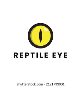 Reptile Eye Vector Logo Design