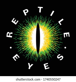 Reptile eyes logo designs inspiration, Design element for logo, poster, card, banner, emblem, t shirt. Vector illustration