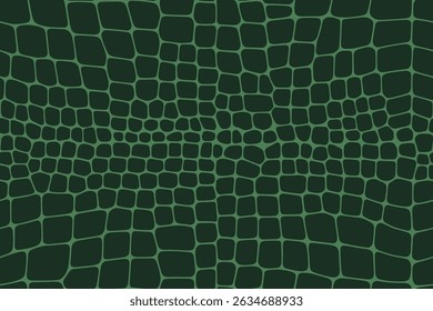 Textura em escala réptil sem costura em verde escuro, ideal para projetos digitais