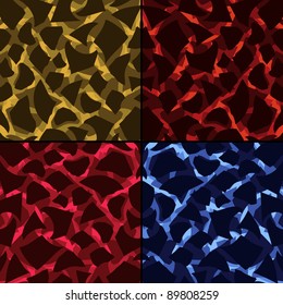 Reptile skin pattern illustration collection background