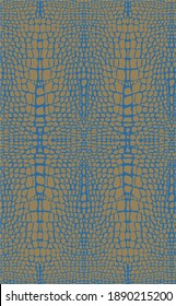 Reptile skin seamless pattern. Animal print background.