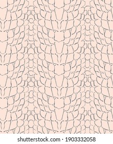 Reptile skin seamless pattern. Animal print background. 