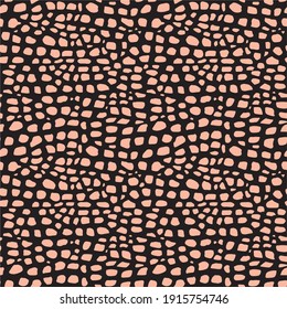 Reptile skin seamless pattern. Animal print background.
