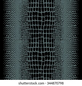 Reptile skin  seamless pattern. Grey color.