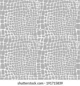 Reptile Skin Seamless Vector Pattern