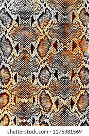 Reptile Or Snake Skin Pattern Texture.Fashionable Print.Fashion And Stylish Background