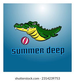Reptile vector to illustration, for badge, emblem , banner, and T-shirt printing 