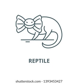 Reptile vector line icon, linear concept, outline sign, symbol