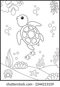 Reptiles Coloring Pages for kids