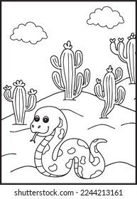 Reptiles Coloring Pages for kids