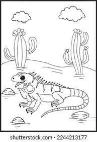Reptiles Coloring Pages for kids