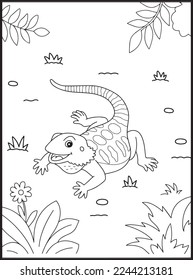Reptiles Coloring Pages for kids