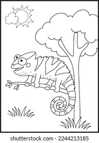 Reptiles Coloring Pages for kids