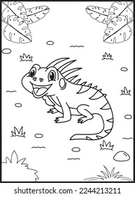 Reptiles Coloring Pages for kids