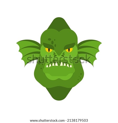 Reptilian face. Head Alien invaders of Earth. Secret Government Aliens.
