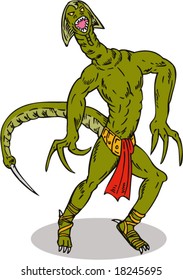 Reptilian Super Villain