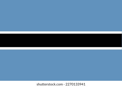 Nationalflagge der Republik Botsuana
Vektorgrafik