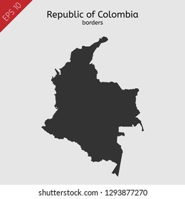 Republic of Colombia - borders