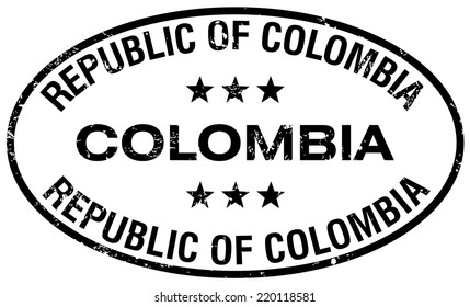 republic of colombia stamp