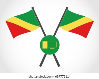 Republic of Congo Emblem Personal Computer