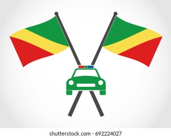 Republic of Congo Emblem Police Cop