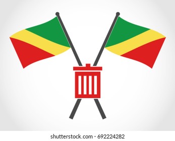 Republic of Congo Emblem Trash