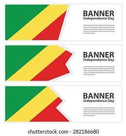 republic of the congo Flag banners collection independence day