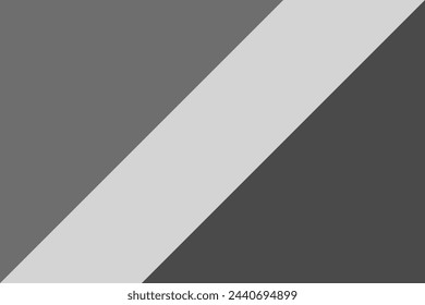 Bandera de la República del Congo - ilustración vectorial monocromática en escala de grises. Bandera en blanco y negro