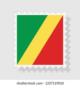 Republic of the Congo flag on white background vector image