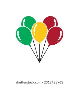 Republic of the congo flags icon set, Republic of the congo independence day icon set vector sign symbol