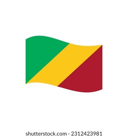 Republic of the congo flags icon set, Republic of the congo independence day icon set vector sign symbol