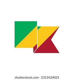 Republic of the congo flags icon set, Republic of the congo independence day icon set vector sign symbol